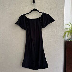 Naked Princess Black Dress, black‎ dress. short sleeve black dress, short sleeve